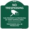 Signmission This Property Is Protected By Video Surveillance Heavy-Gauge Aluminum Sign, 18" H, GW-1818-9876 A-DES-GW-1818-9876 - alternate 1